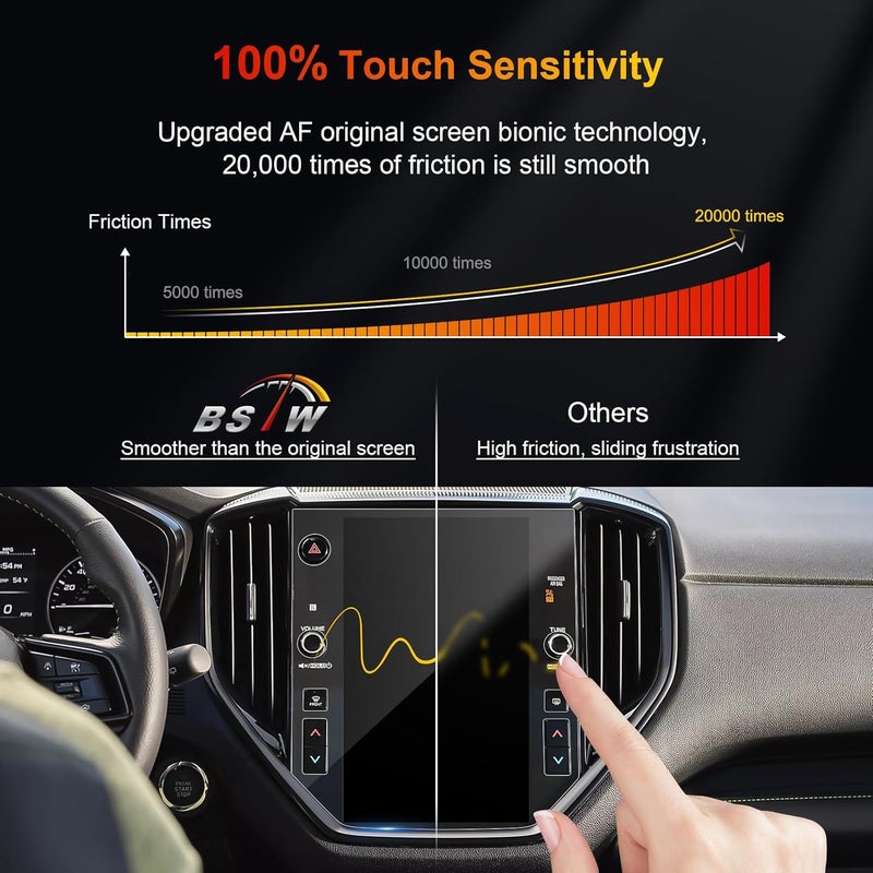 BSTW for Subaru Ascent 2025 Touring Screen Protector for 2023-2026 Ascent Premium/Limited 11.6-in for 2025 Subaru Ascent Accessories 9H Anti-Scratch Tempered Glass Protective Film (Ascent 11.6-In HD) - Image 5